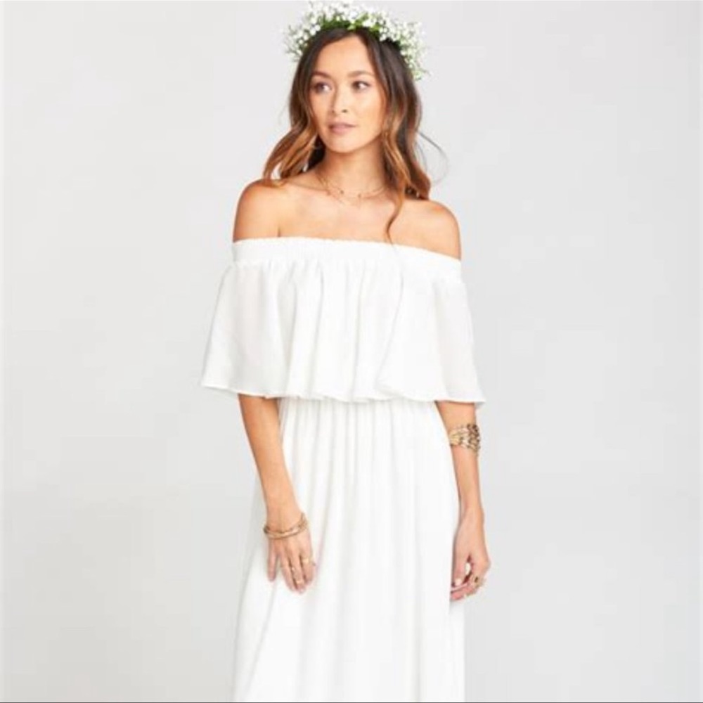 Show Me Your MuMu • Hacienda Maxi Dress • White • X Large • NWT • Wedding